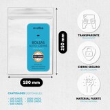 thumbnail of Bolsas con Cierre Hermético, Bolsas Zip de Plástico Transparentes, Bolsas Reutilizables Multiusos · m-office (180x250mm, 100unds)