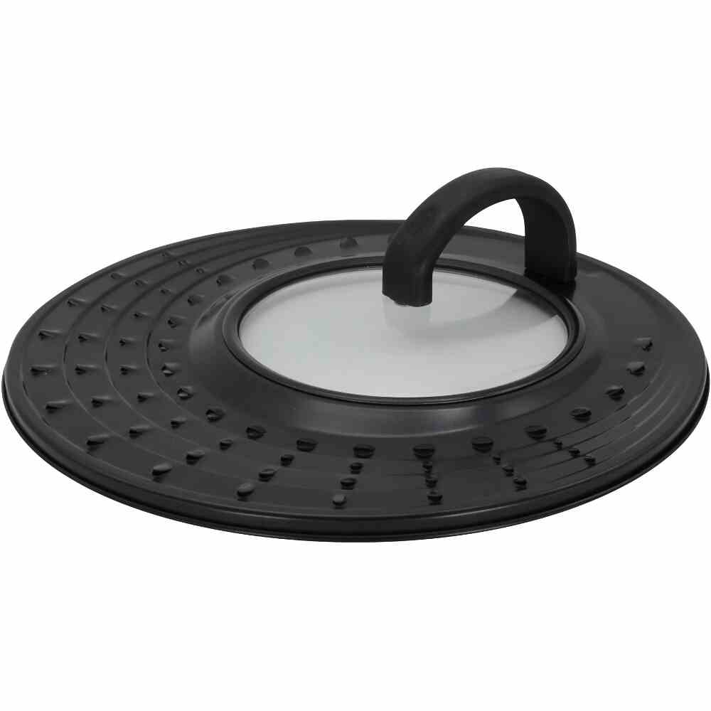 KRÜGER mit Glaseinsatz  Spritzschutz 31 cm schwarz