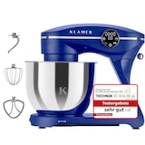 thumbnail of KLAMER Küchenmaschine 1800W, Knetmaschine mit 6 Liter Edelstahl Schüssel, 10 Geschwindigkeitsstufen mit Timer, Rührbesen, Knethaken, Schneebesen und …