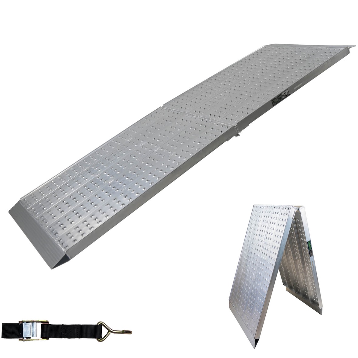 TRUTZHOLM Auffahrrampe extrabreit 300 cm klappbar Alu 400 Kg 70 cm Rampe Verladerampe Eventrampe