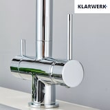 thumbnail of lana | Grifo extensible de cromo brillante de 3 vías de ósmosis para cocina|para agua potable de acero inoxidable|giratorio 360 ° Filtrar 3 conexiones