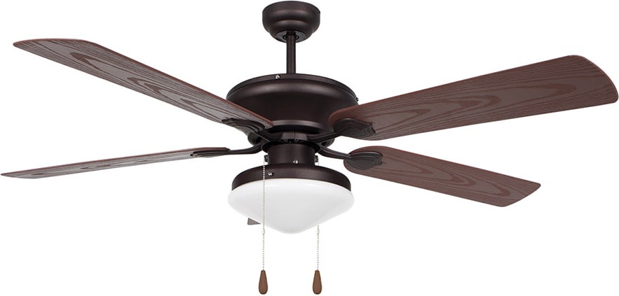 Orbegozo ventilador de techo con luz CP 73132, 3 velocidades, 5 aspas, silencioso, 132 cm de diámetro, 47 cm de altura, 60 W