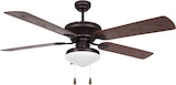 thumbnail of Orbegozo ventilador de techo con luz CP 73132, 3 velocidades, 5 aspas, silencioso, 132 cm de diámetro, 47 cm de altura, 60 W