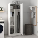 thumbnail of Dmora Armadio multiuso Charleston, Mobile portascope a 2 ante, Scarpiera con ripiani, Guardaroba portascope, cm73x37h180 cm, Bianco