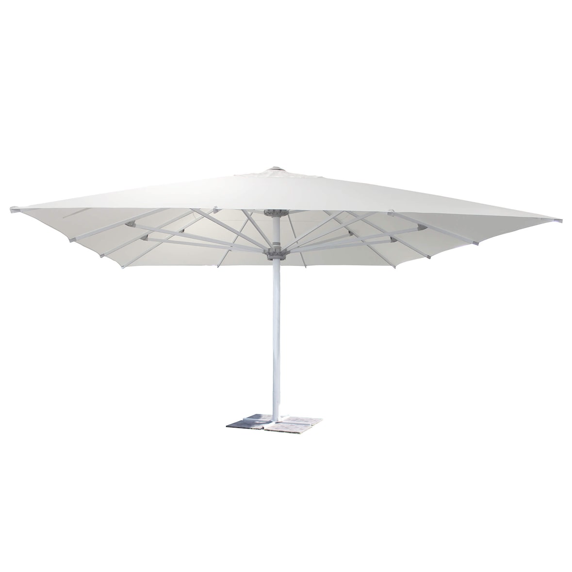 ALABARDA ombrellone da giardino 5x5 palo centrale colore Bianco