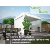 thumbnail of Weide Sonnenrollo für Weide Pergola | weiß