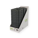 thumbnail of Burger Box Mehrweg schiefergrau 115x115x82mm