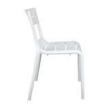 thumbnail of Chaise blanche de terrasse en plastique