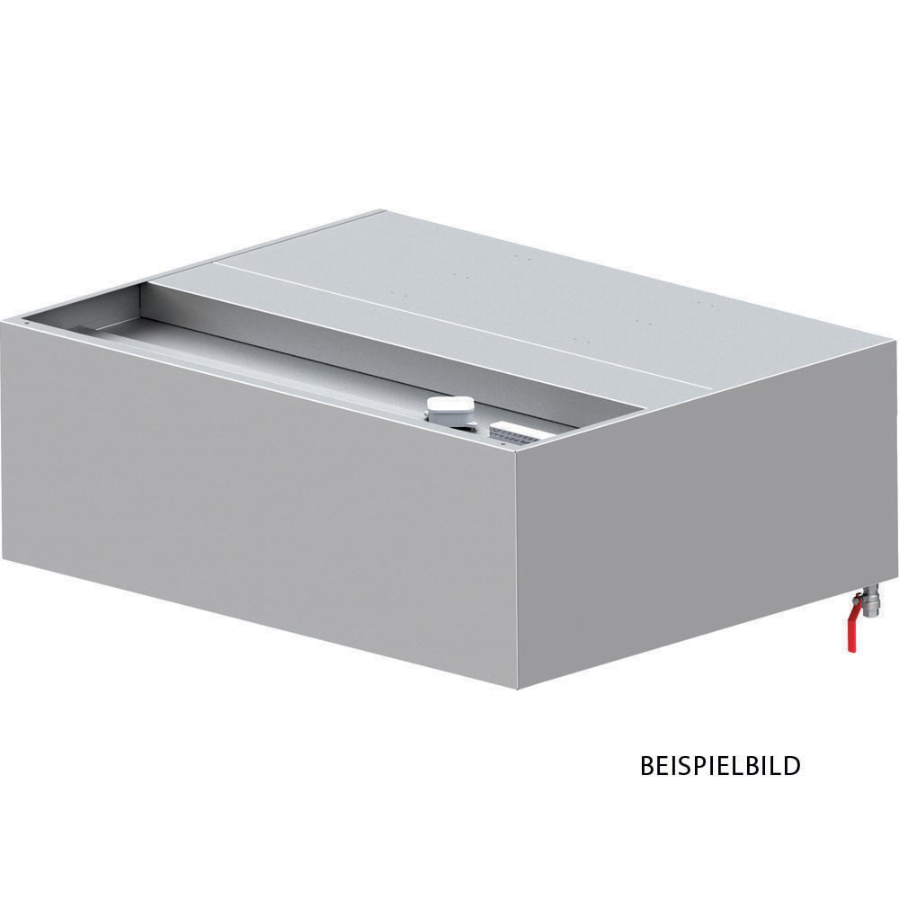 Stalgast Induktions-Wandhaube "Basic Line", Kastenform  3600 mm x 1100 mm mit Flammschutzfilter Typ B