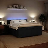 thumbnail of vidaXL Boxspringbett mit Matratze Schwarz 180x200 cm Samt