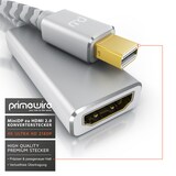 thumbnail of Primewire 4k Mini Displayport zu Hdmi 2.0 Adapter - mini DP Kabel - 4k@60Hz - Thunderbolt 1 - 2 - Audio und Video