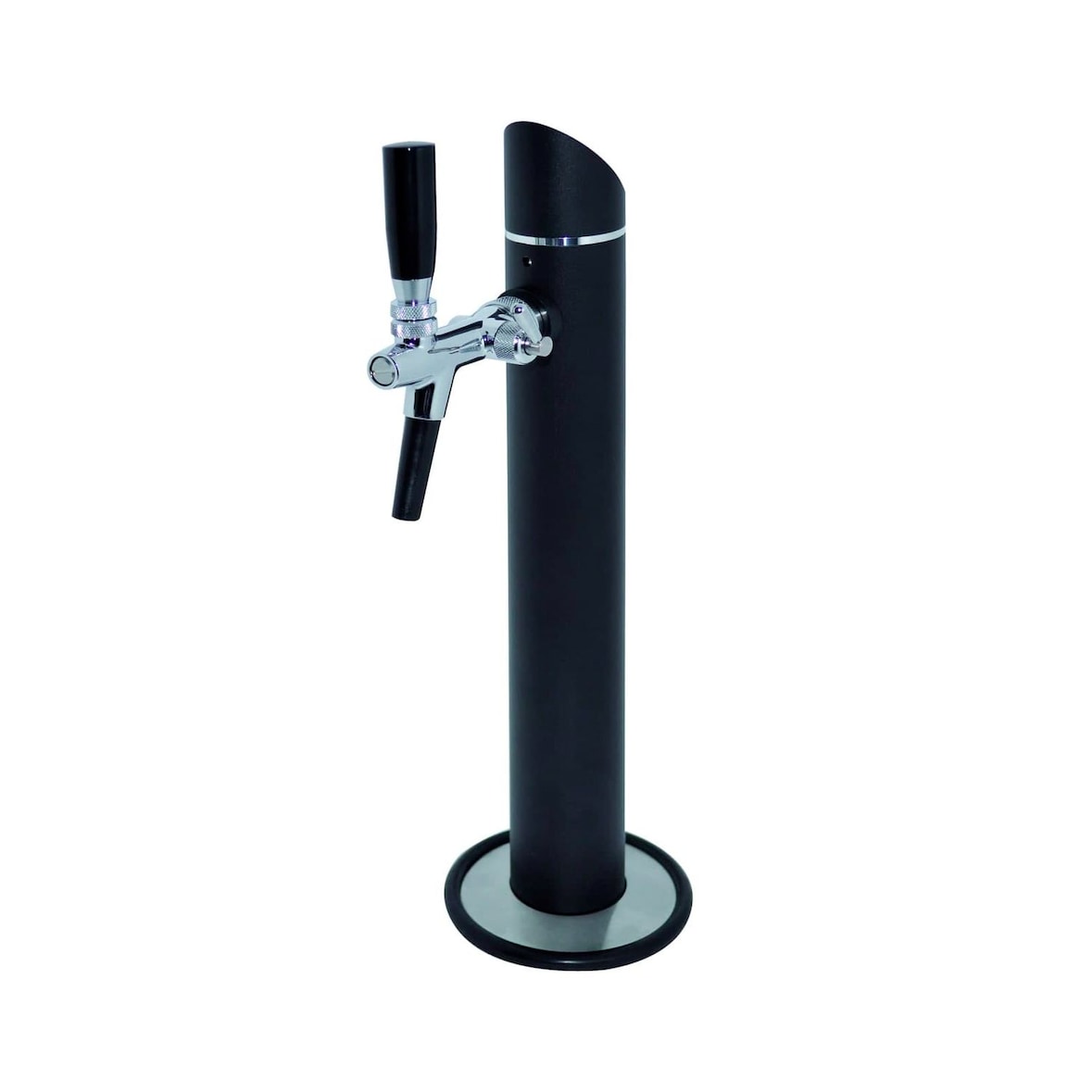 Schanksäule Modell Black Tower, 1-leitig, mit Zierflansch