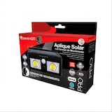 thumbnail of Aplique solar de parede LED 2 luzes com crepúsculo e sensor de movimento preto 7500K 20000H 7hSevenOn