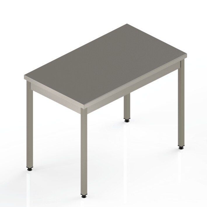 REALINOX Table centrale std 15/10 pieds carrés 700x600x900