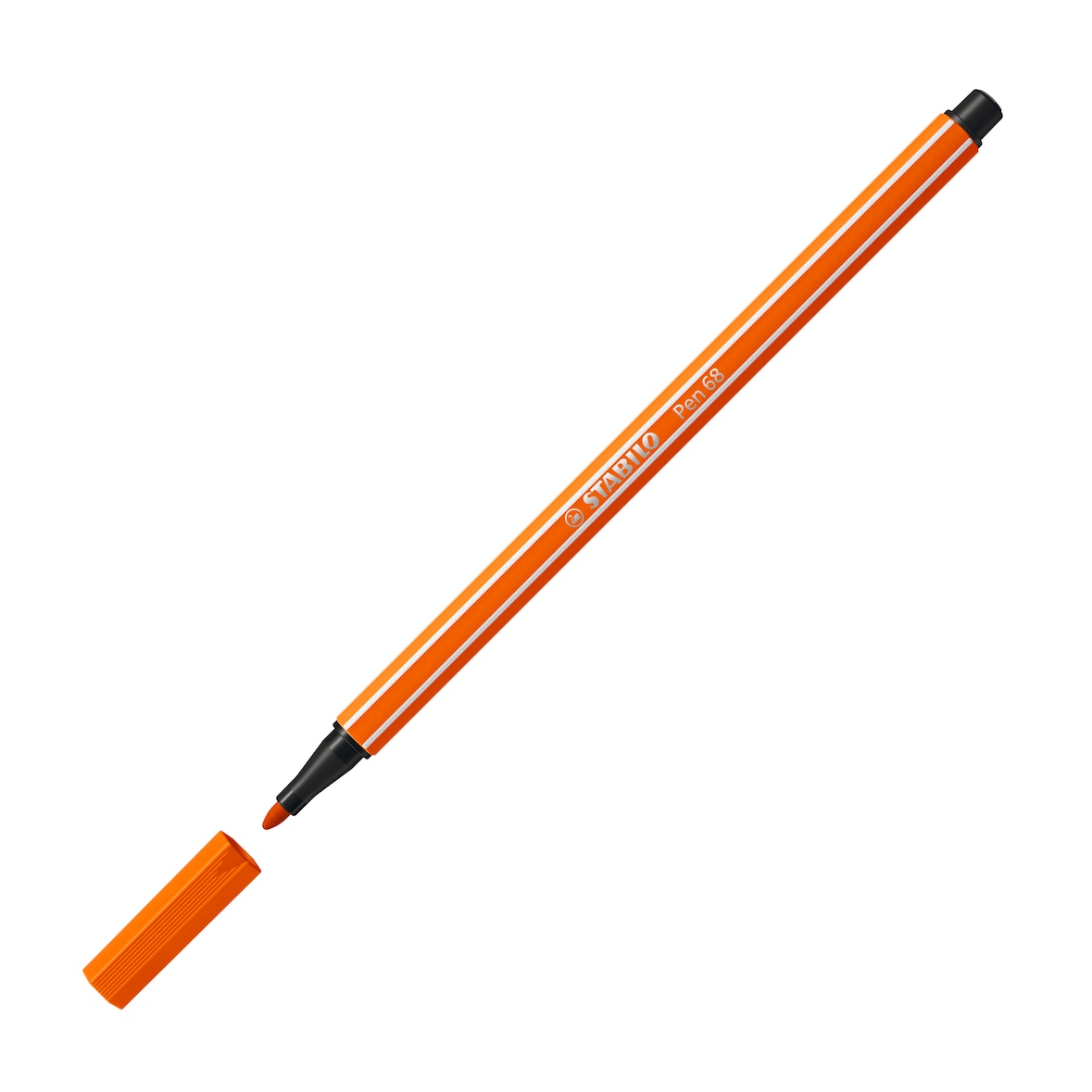 STABILO feutre de dessin pointe moyenne Pen 68 orange foncé