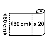 thumbnail of 20x Mitteldecken Airlaid 80 x 80 cm stoffähnlich hochwertig weiß