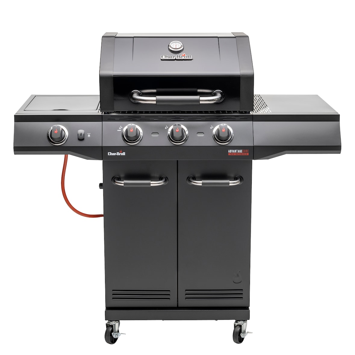 Gasgrill Char-Broil Advantage CORE B 3 schwarz metallic inkl. 3 Brenner + Seitenbrenner Deckelthermometer, Grillrost