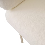 thumbnail of Merax Freizeitstuhl, einzeln, Ankleide Stuhl, Wohnzimmer und Schlafzimmer, leichter Luxus, Esszimmerstuhl, mit vier Stützbeinen aus Metall, beige