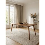 thumbnail of Massivholz Esstisch ``Savio``: Retro Landhausstil, handgefertigt, Sheesham-Holz, Braun mit Maserungen. 180x80x76 cm | Kadima Design