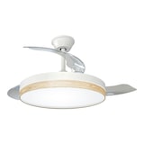 thumbnail of Ventilateur de plafond 3cct avec télécommande, 107 cm, bois