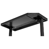 thumbnail of SIGMA Schreibtisch ET118, Glas, 120 x 60 cm, elektrisch höhenverstellbar, Ausgangsanschlüsse, schwarz