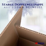 thumbnail of PROREGAL 3x Versandkarton 2-wellig | LxBxH 1200 x 600 x 310 mm | Belastbar bis 30 kg | Faltkarton Karton Paket für Versand mit DHL