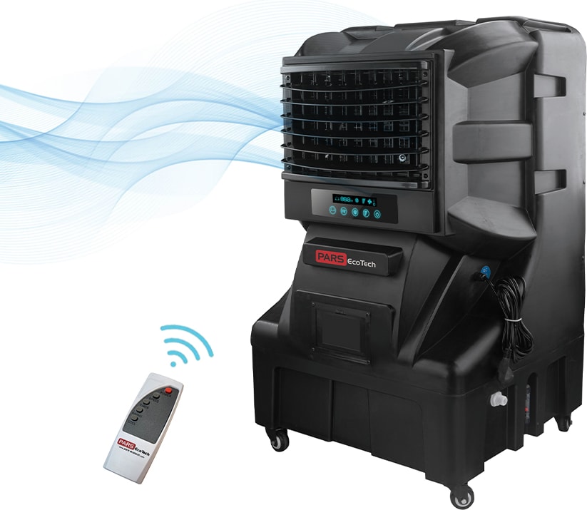 PARS EcoTech Climatizador evaporativo ECOsport-5000, caudal de 5.000m3/h REALES + lámpara UV