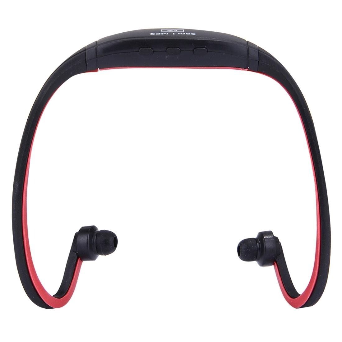 Casque Sport Étanche Sans Fil Avec Radio FM Et Carte SD Pour Smartphone Rouge YONIS