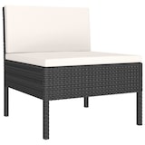 thumbnail of vidaXL 6-tlg. Garten-Lounge-Set mit Auflagen Poly Rattan Schwarz