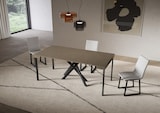 thumbnail of Ausziehbare Konsole 90x40/300 cm Saki-Taubengrau-Anthrazit-Beine