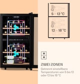 thumbnail of Klarstein Barossa 34 Duo Weinkühlschrank 34 Fl 80 Ltr 2 Zonen Touch-Steuerung Schwarz