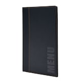 thumbnail of Securit® Portamenù in stile pelle alla moda – (1 inserto doppio, mostra 4x A4) – A4