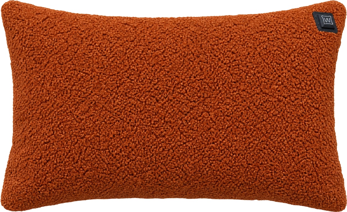 Kabelloses Heizkissen mit Akku (10.000mAh) - Teddy-Boucle Braun - Wärmekissen 50x30cm inkl. 2,5m USB-Kabel