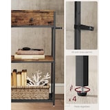 thumbnail of Helloshop26 - Mesa de entrada estreita com 2 gavetas de tecido mesa de apoio/mesa lateral em 3 níveis 24 x 76 x 80 cm para hall de 12_0007999