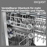 thumbnail of Exquisit PLUS Geschirrspüler 45 cm, Unterbaufähig, 9 Maßgedecke, 9 Liter, ECO-Programm, Startzeitvorwahl, GSP59309-030E silber