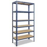 thumbnail of shelfplaza HOME 180x80x60 cm Schwerlastregal in blau mit 6 Böden und 145 kg Traglast pro Boden