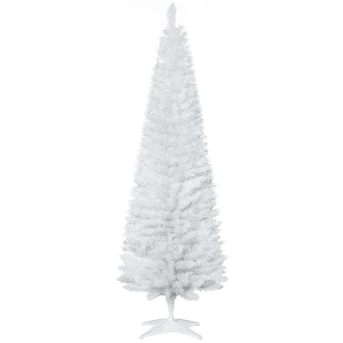 HOMCOM Árvore de Natal Artificial 180cm Ignífugo com 390 Ramos de PVC e Suporte de Metal Decoração de Natal para Interiores Verde
