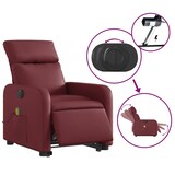 thumbnail of vidaXL Massagesessel mit Aufstehhilfe Elektrisch Weinrot Kunstleder