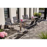 thumbnail of METRO PROFESSIONAL Gastro Tisch Milano, Edelstahl/Alu, HPL Tischplatte, 120 x 70 cm, silber