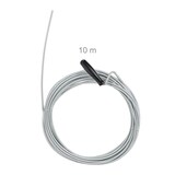 thumbnail of Relaxdays Rohrreinigungsspirale 10m, mechanische Rohrreinigung, Abflussspirale WC, Dusche, Waschbecken, Ø 5mm, silber