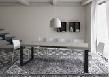 thumbnail of Ausziehtisch 120/380x90 cm Tecno Kaschmir anthrazit Beine