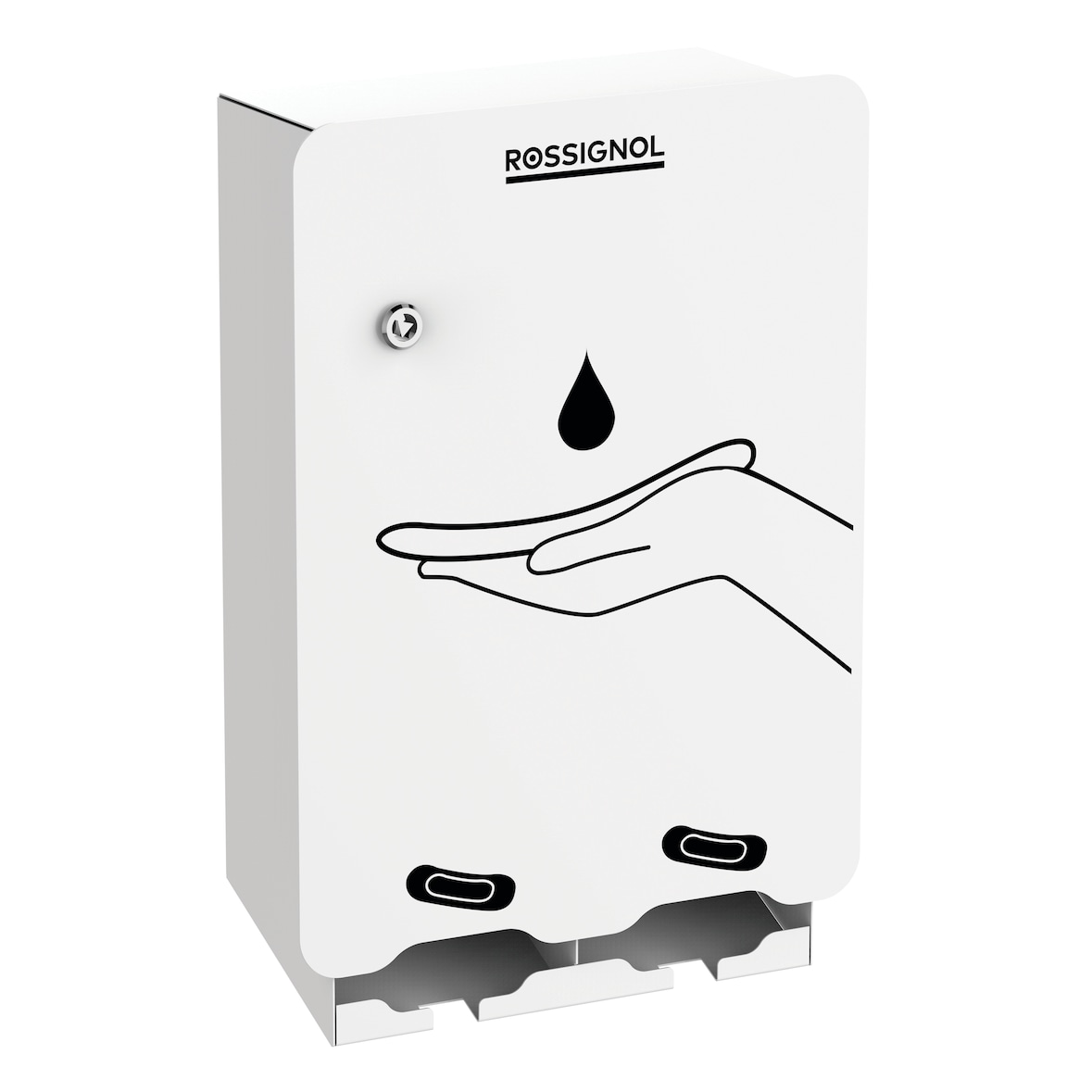 Rossignol - Distributeur de protections périodiques 2 compartiments GAIA