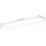 thumbnail of vidaXL Tafelblad rechthoekig 100x60x2,5 cm massief acaciahout