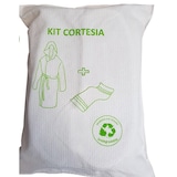 thumbnail of Kit cortesia bagno (accappatoio e telo) biodegradabile e riutilizzabile, taglia S/M (1 pezzo)