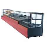 thumbnail of KBS verwarmde toonbank bakkerij verkoopbalie 1330x985x1200 mm rechte glasconstructie 230 V