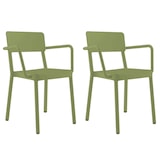 thumbnail of Resol LISBOA Set 2 Silla Con Brazos Interior, Exterior Verde Oliva