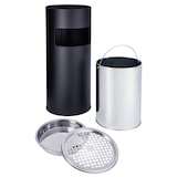 thumbnail of SVITA 30L Standaschenbecher Eimer Aschenbecher Mülleimer Ascher 60x25cm Schwarz