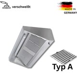 thumbnail of 70er Edelstahl Wandhaube - 70cm tief - ohne Motor - mit Flammenschutz Filter und LED Lampe - VM Europa: 160 x 70 cm / Typ B / fertig montiert