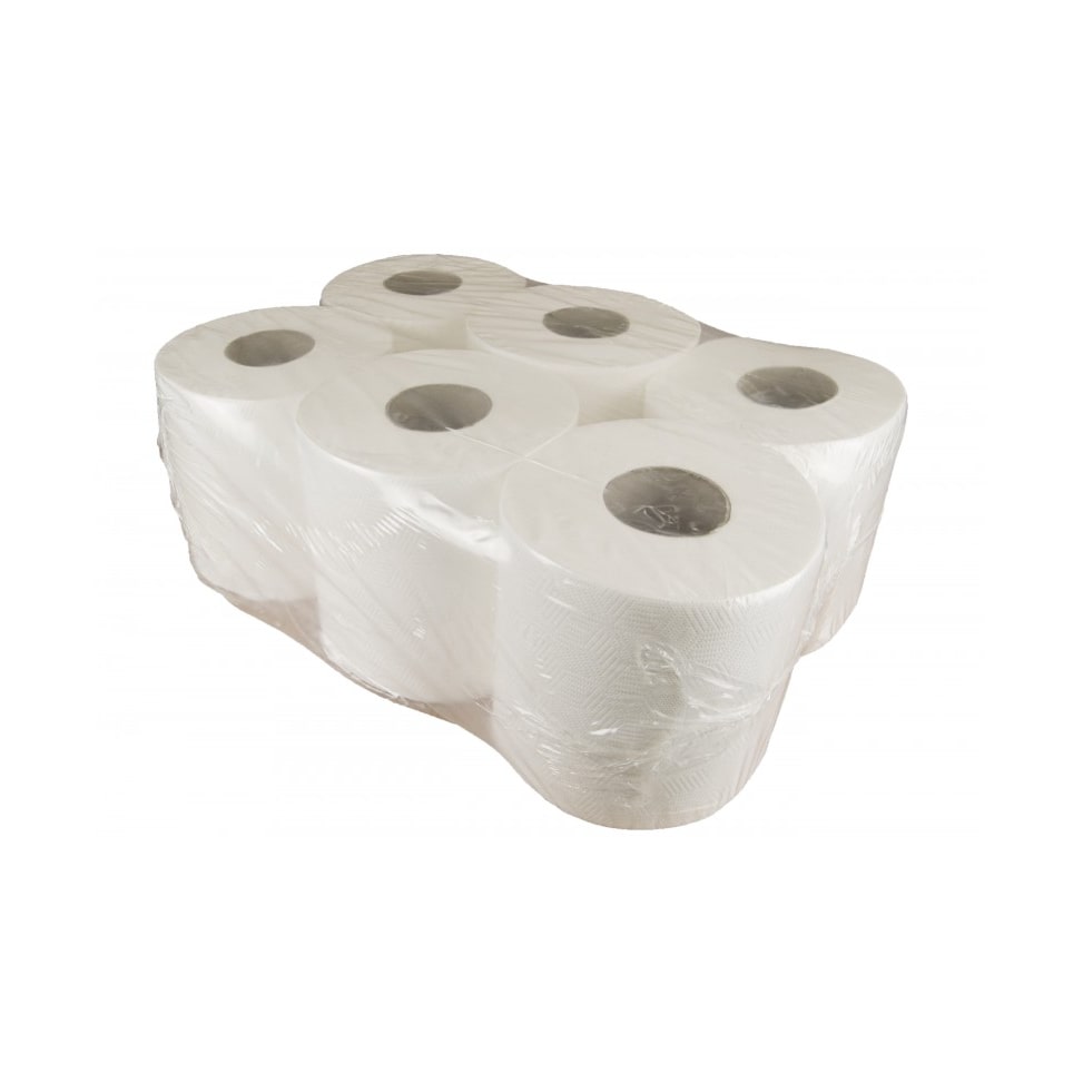 Saco 6 rollo papel cocina Bobina Chemine Laminado Blanco