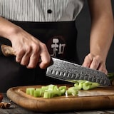 thumbnail of Hezhen - Cuchillo Santoku de Damasco - Serie B30 Master